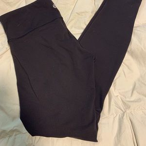 Lululemon black tights. Luon, size 8.